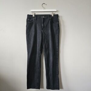 Lee Riders Vintage Jeans Women's Size‎ 12 32x27 High Waisted Black Denim  90's